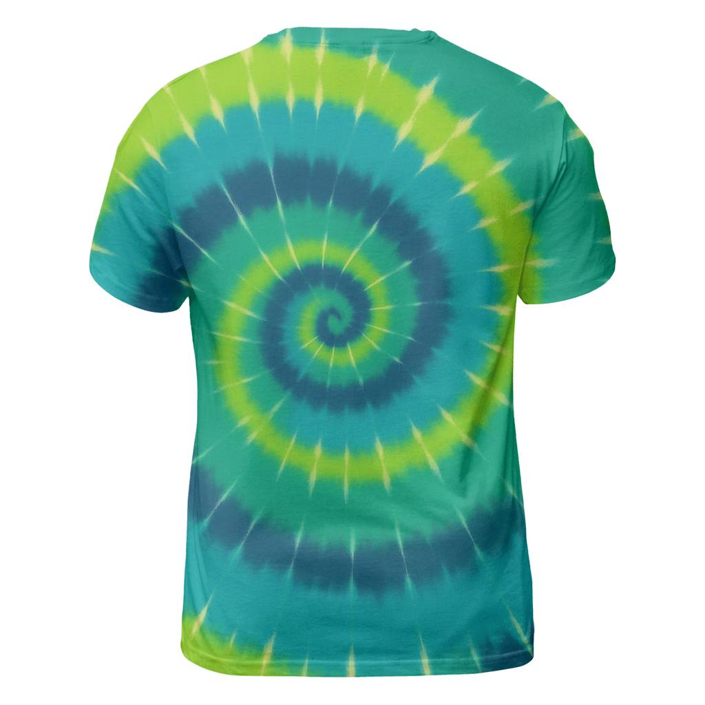 Aurora Spiral Supercluster Overdye vibrant all-over design tees