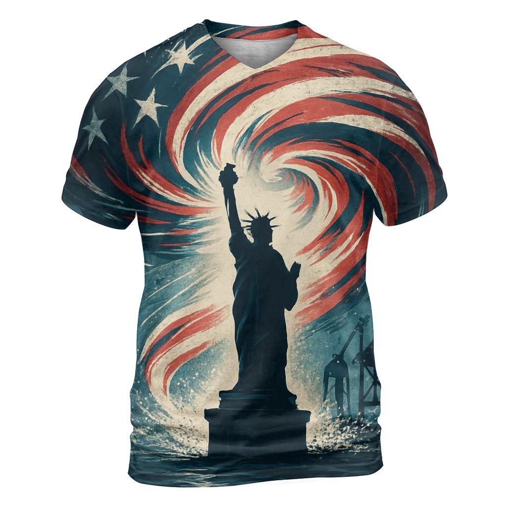 Liberty Tempest Over Steel Harbor custom all-over print shirts