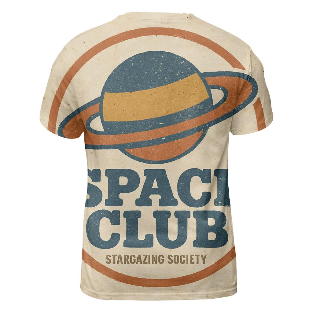 Faded Seventies Vinyl Astronomy Club Badge custom all-over print shirts