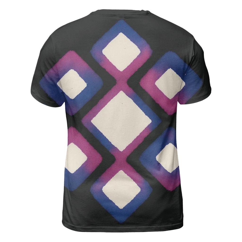 Itajime Eclipse Lattice With Comet Wash unique graphic print tees