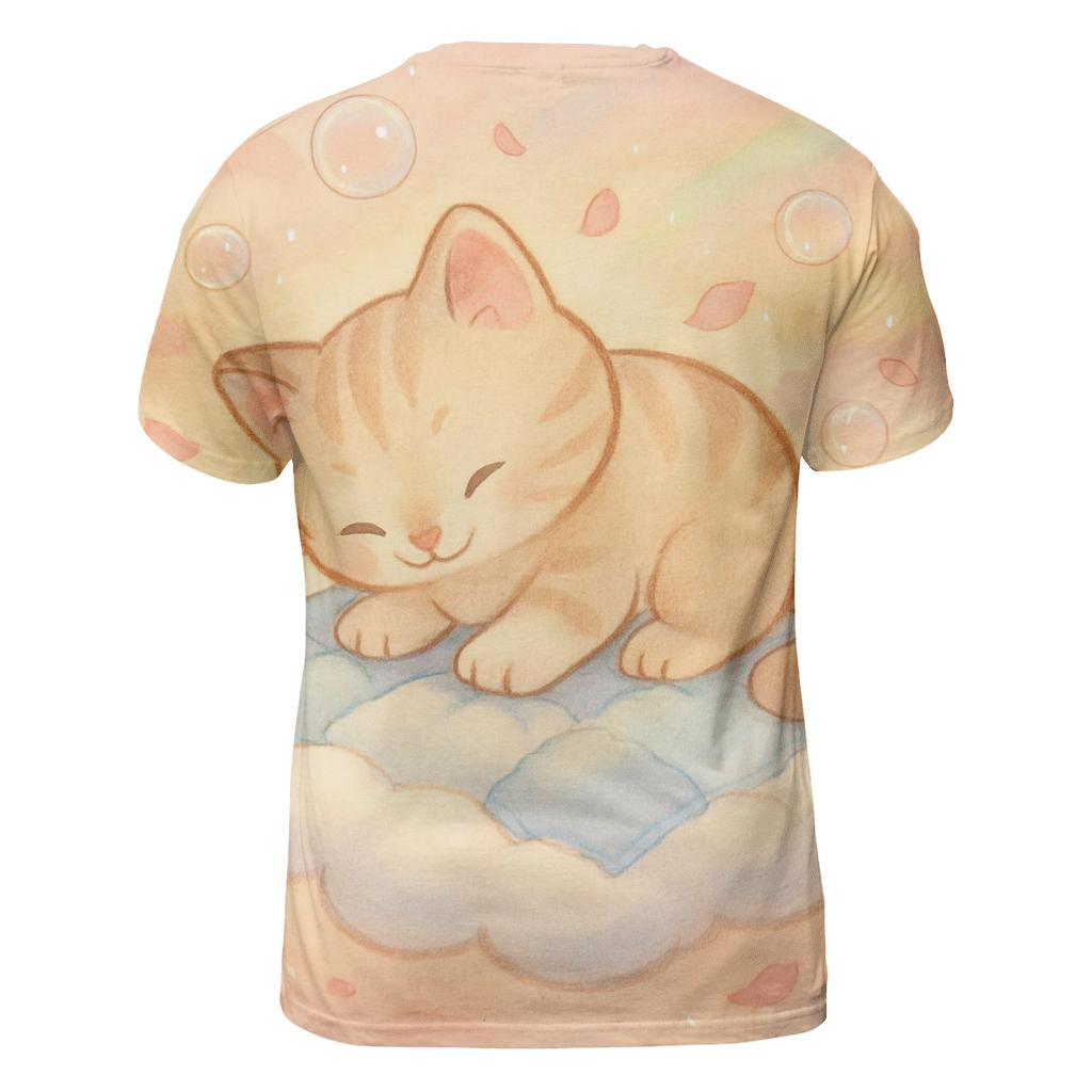 Sunrise Cloud Quilt Kitten Dreamscape artistic all-over print tops