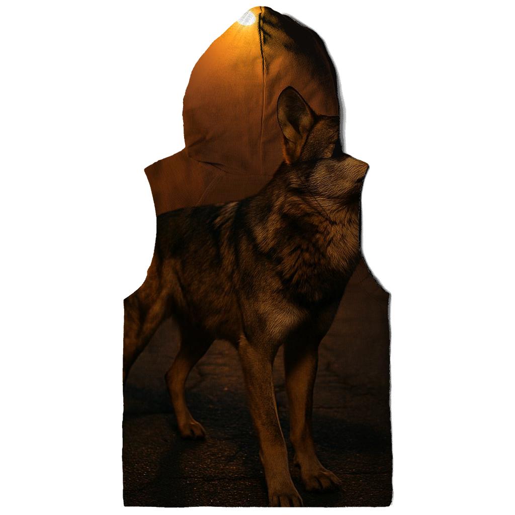 Iberian Wolf Under Sodium Streetlights custom hoodies