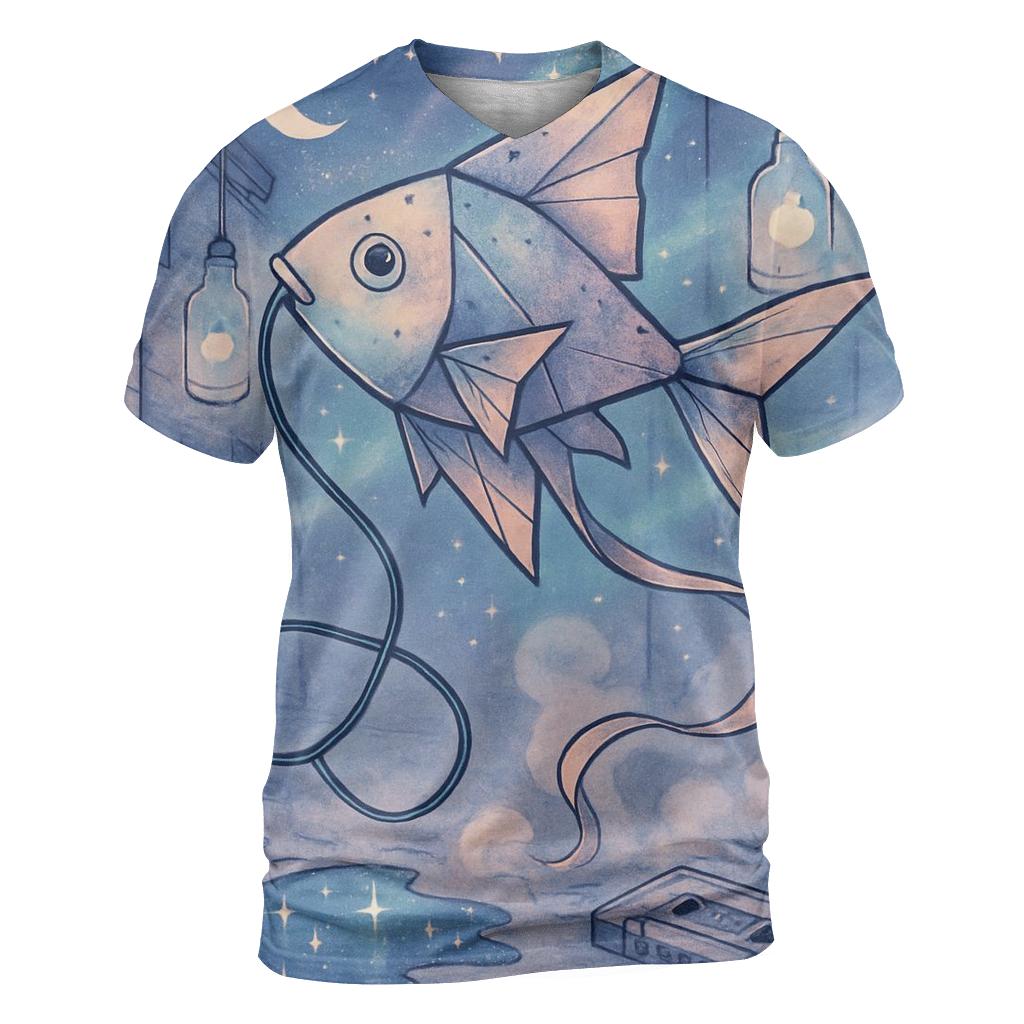 Kite Fish Of The Moonlit Back Alley designer pattern shirts