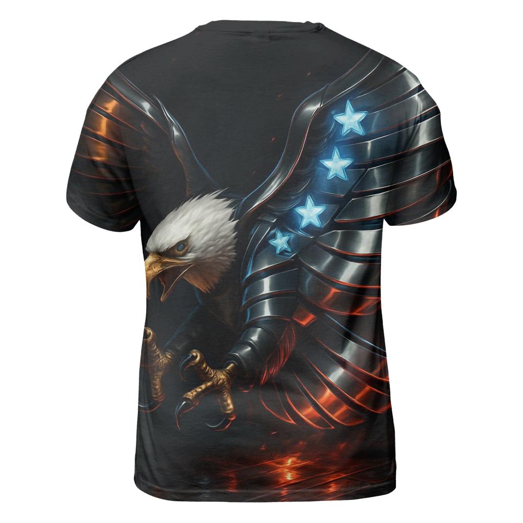 Neon Foundry Eagle With Chromed Flag Wings designer pattern shirts