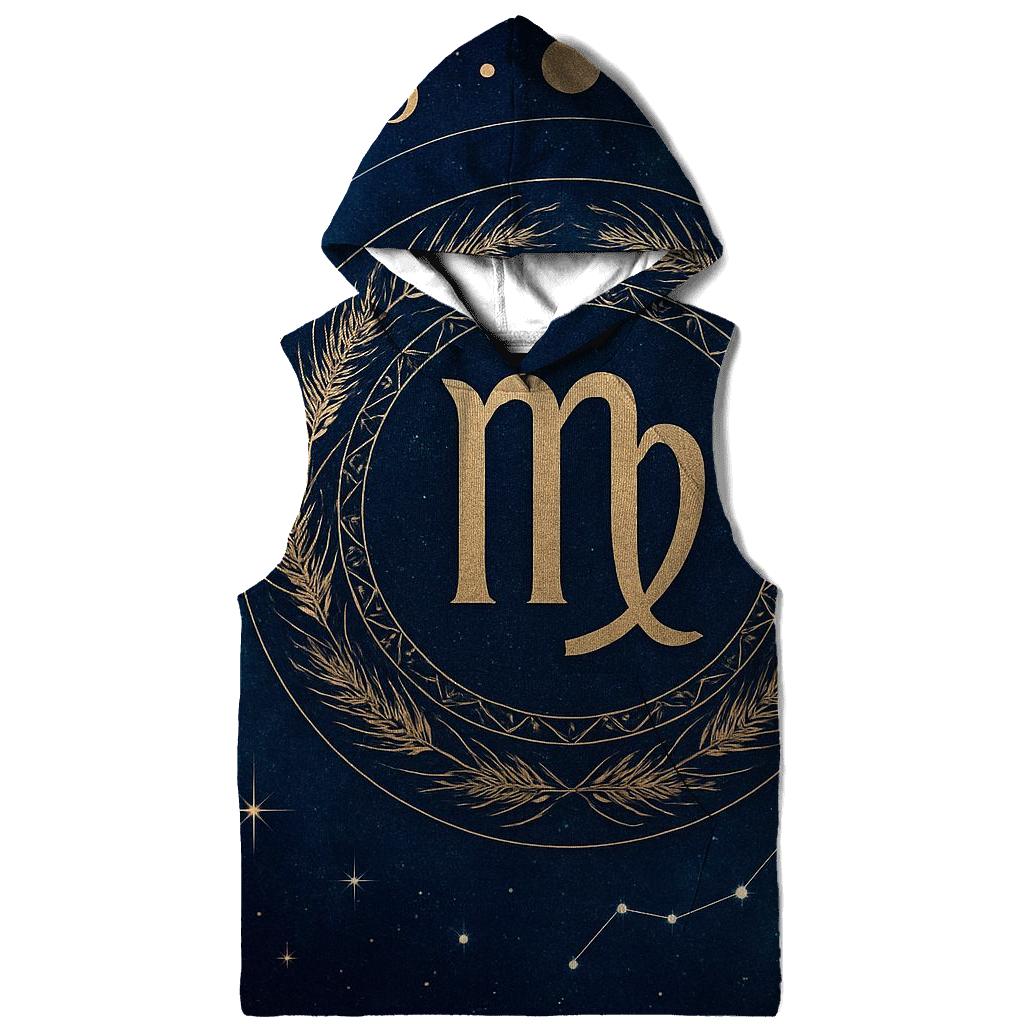 Virgo Spica Harvest Star Mandala heavyweight hoodies