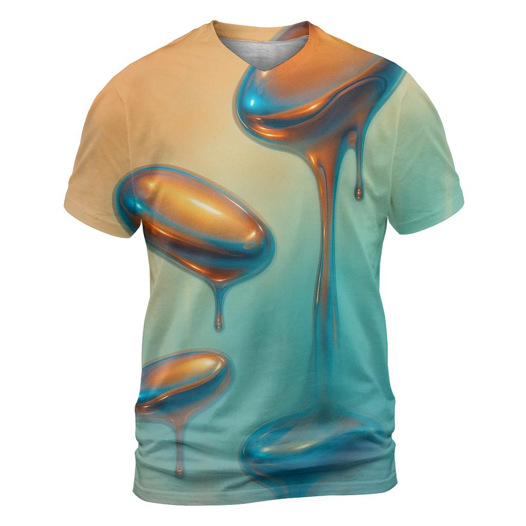 Aurora Melt Relic Garden creative print fashion shirts