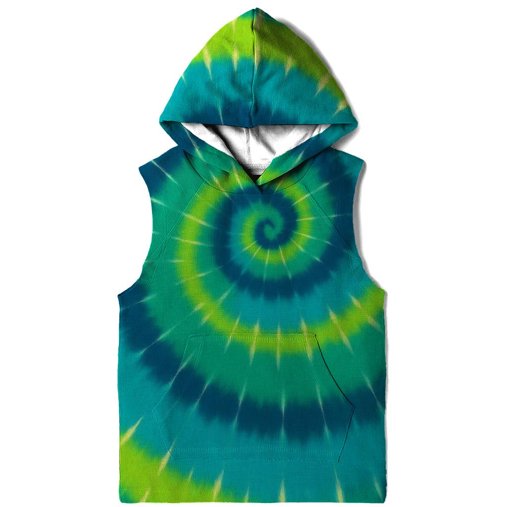 Aurora Spiral Supercluster Overdye pullover hoodies