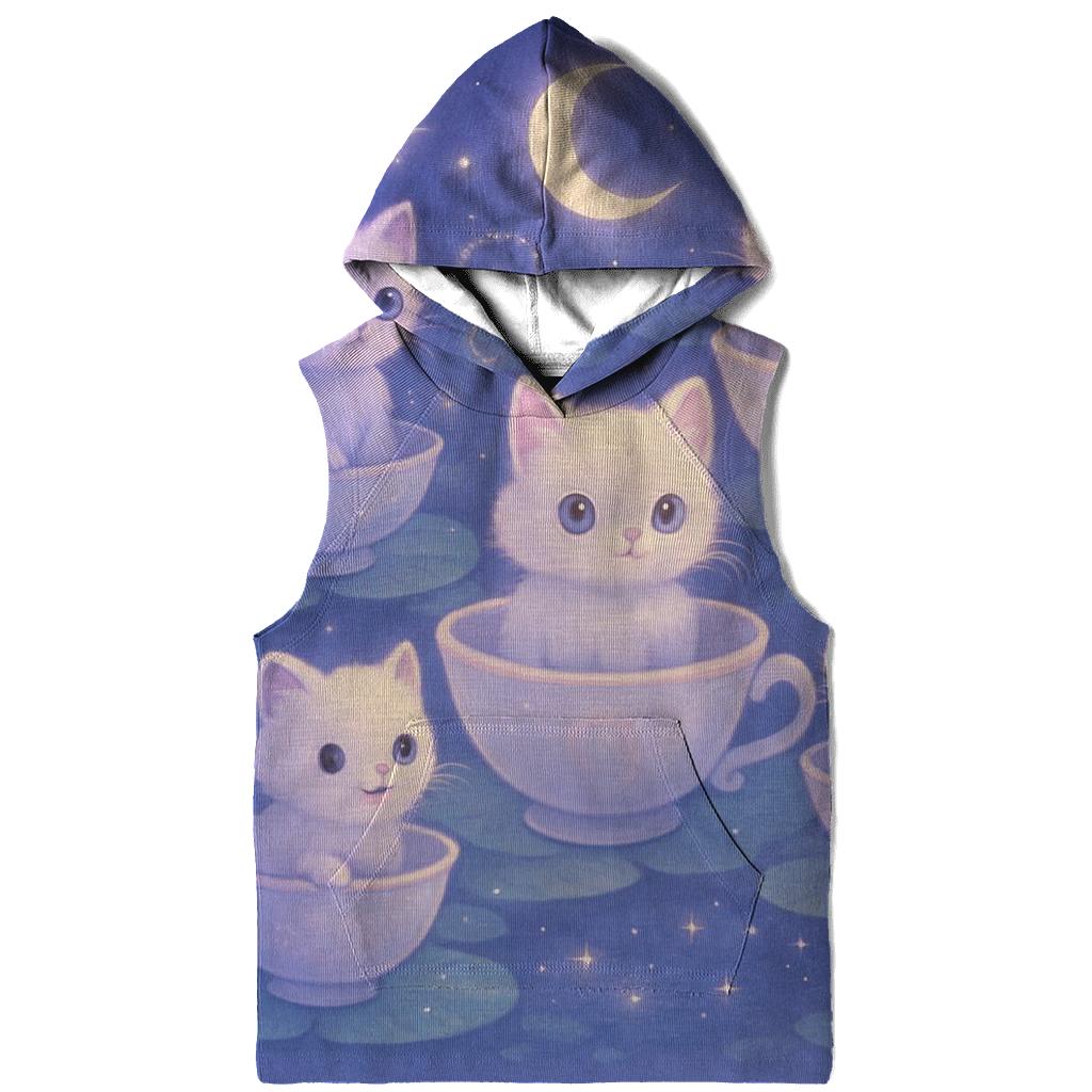 Moonlit Teacup Kitten Carousel hoodie trends