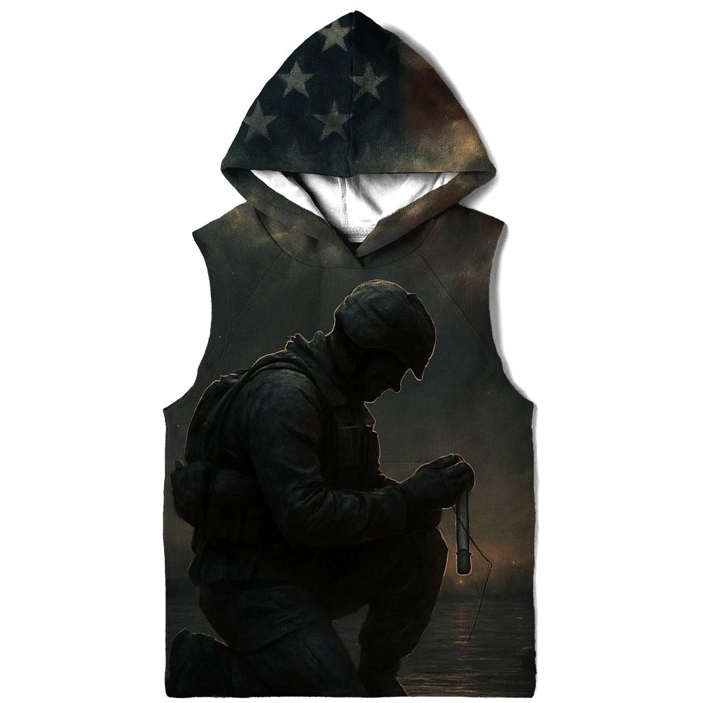 Harbor Vigil Under The Flag Sky printed hoodies