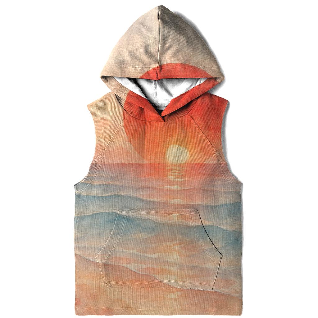 Japan Dawn Watercolor Horizon designer hoodies