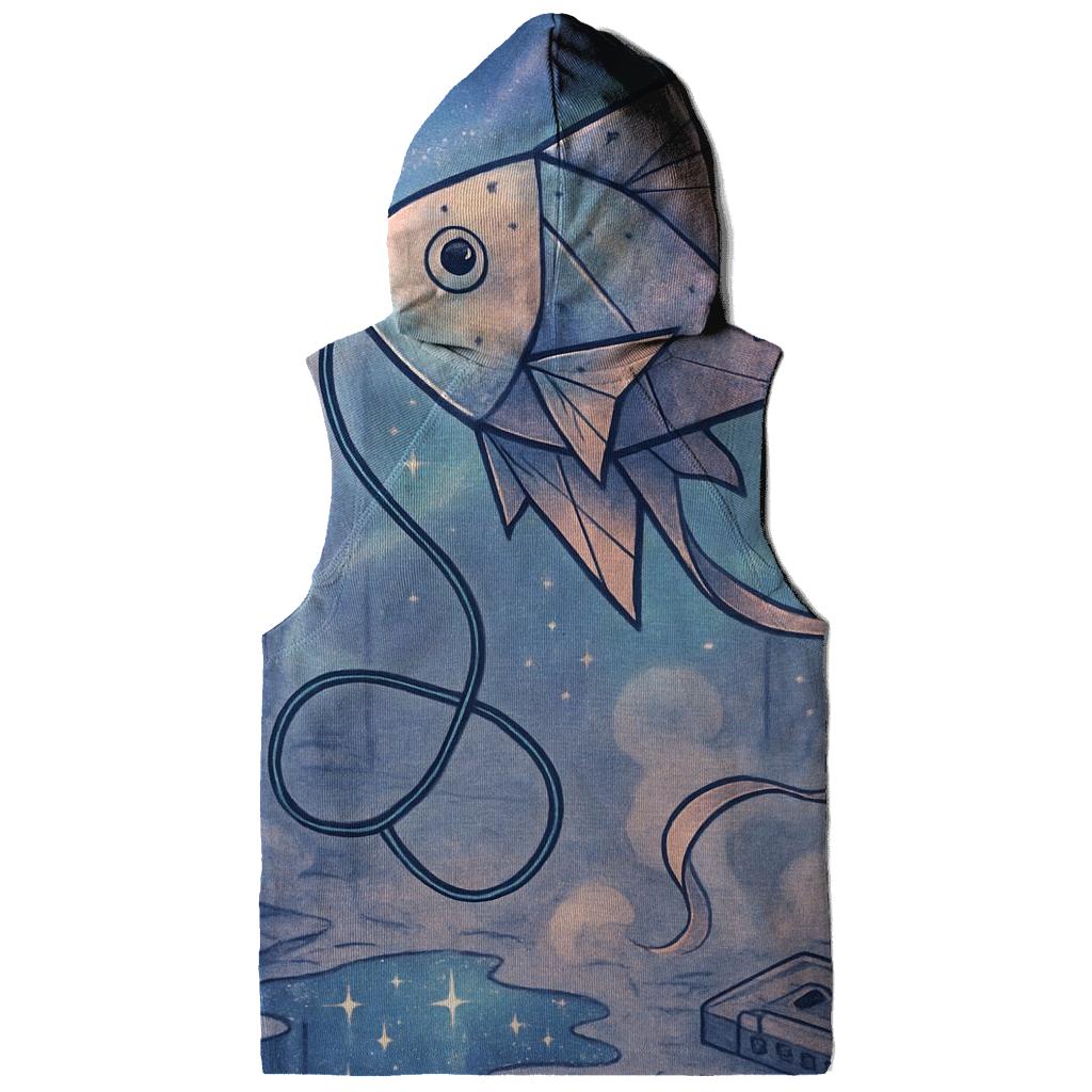 Kite Fish Of The Moonlit Back Alley embroidered hoodies