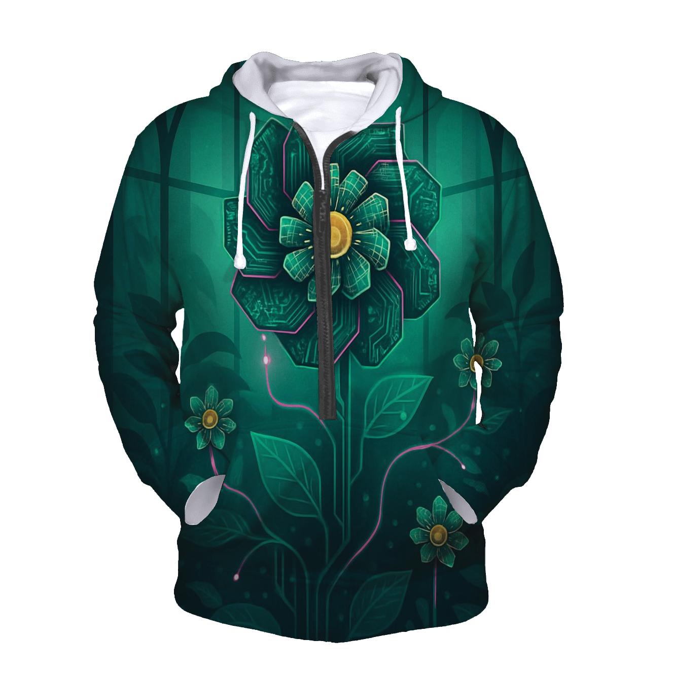Aurora Circuit Garden printed hoodies