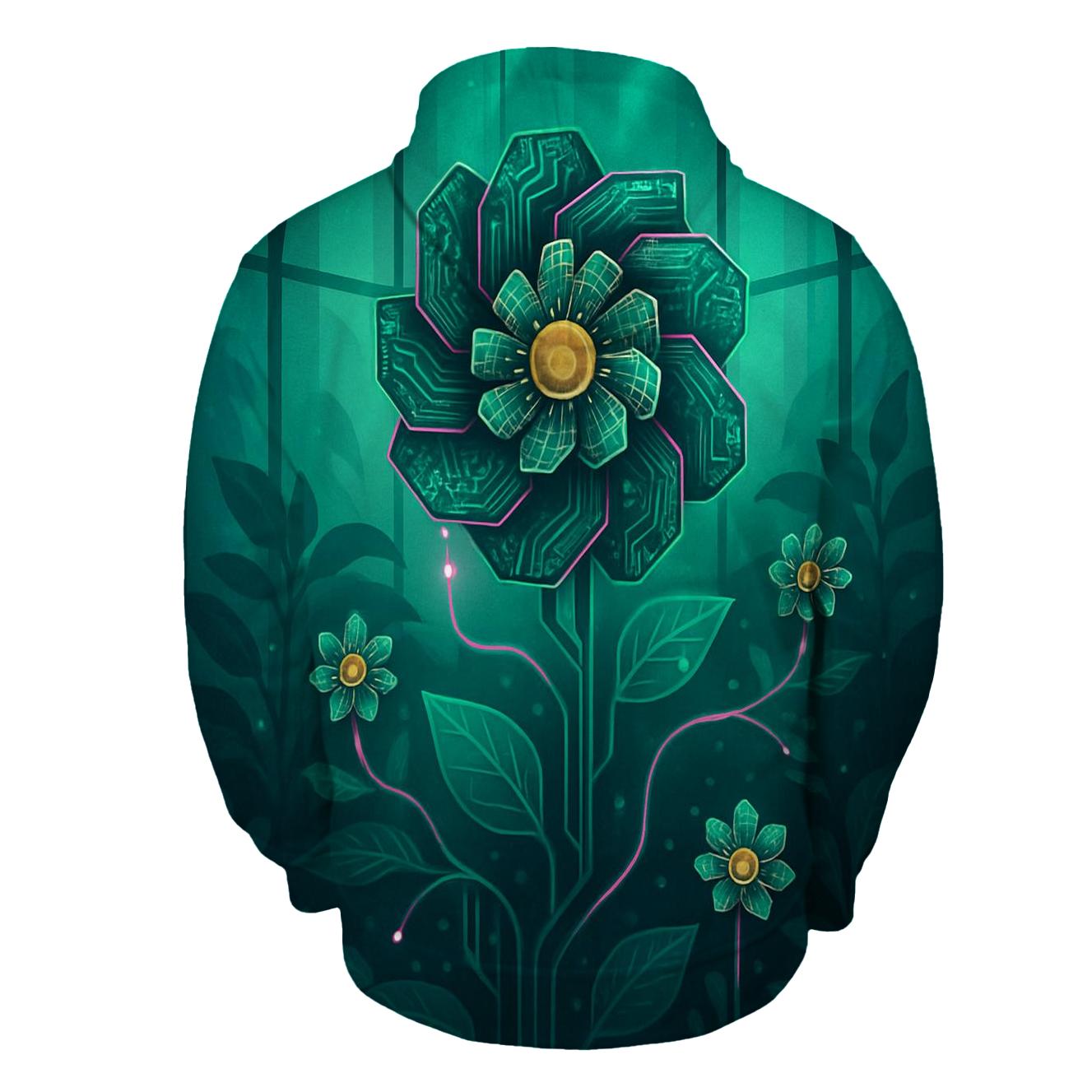Aurora Circuit Garden printed hoodies