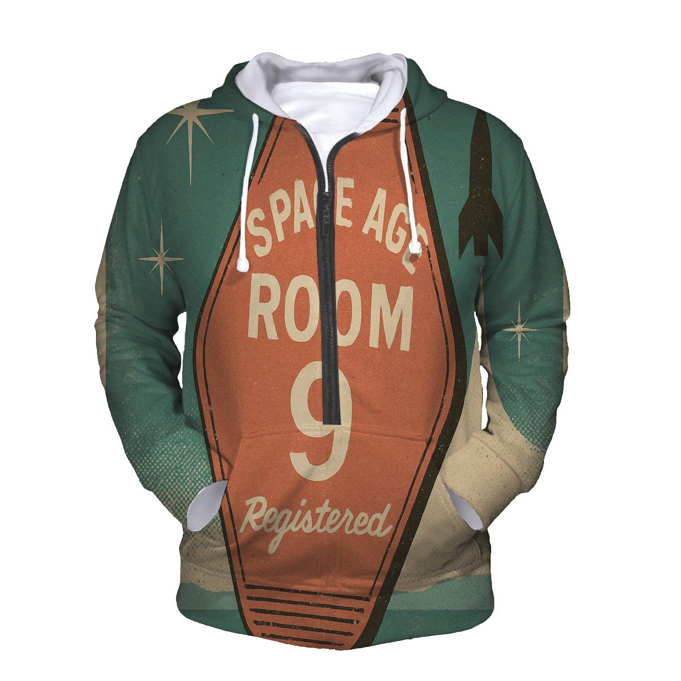 Weathered Space Age Motel Keychain Poster printed hoodies