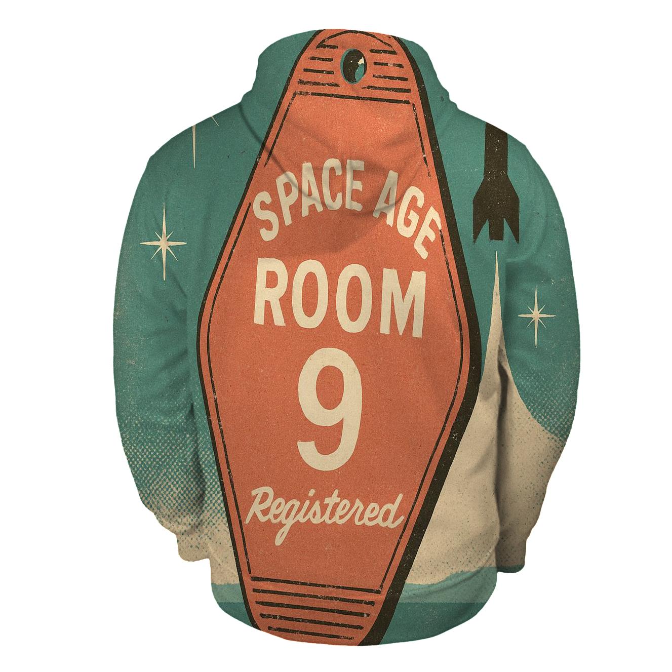 Weathered Space Age Motel Keychain Poster printed hoodies