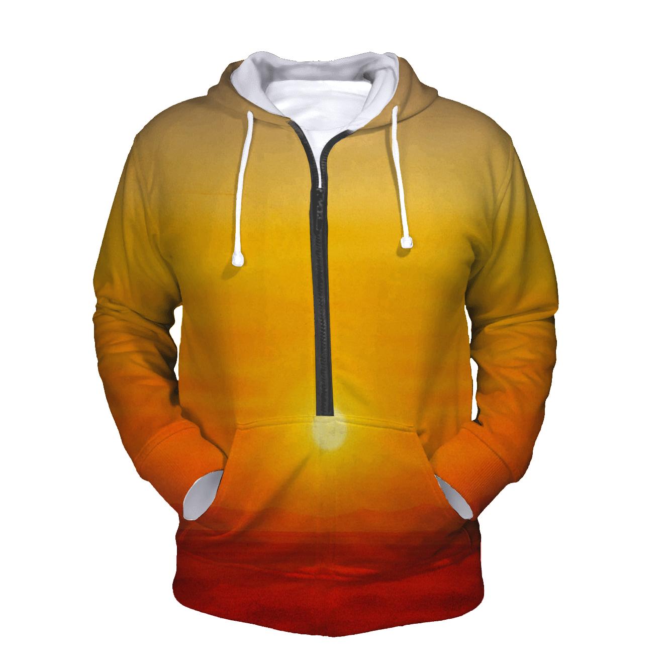 Molten Citrus Horizon hoodies fashion