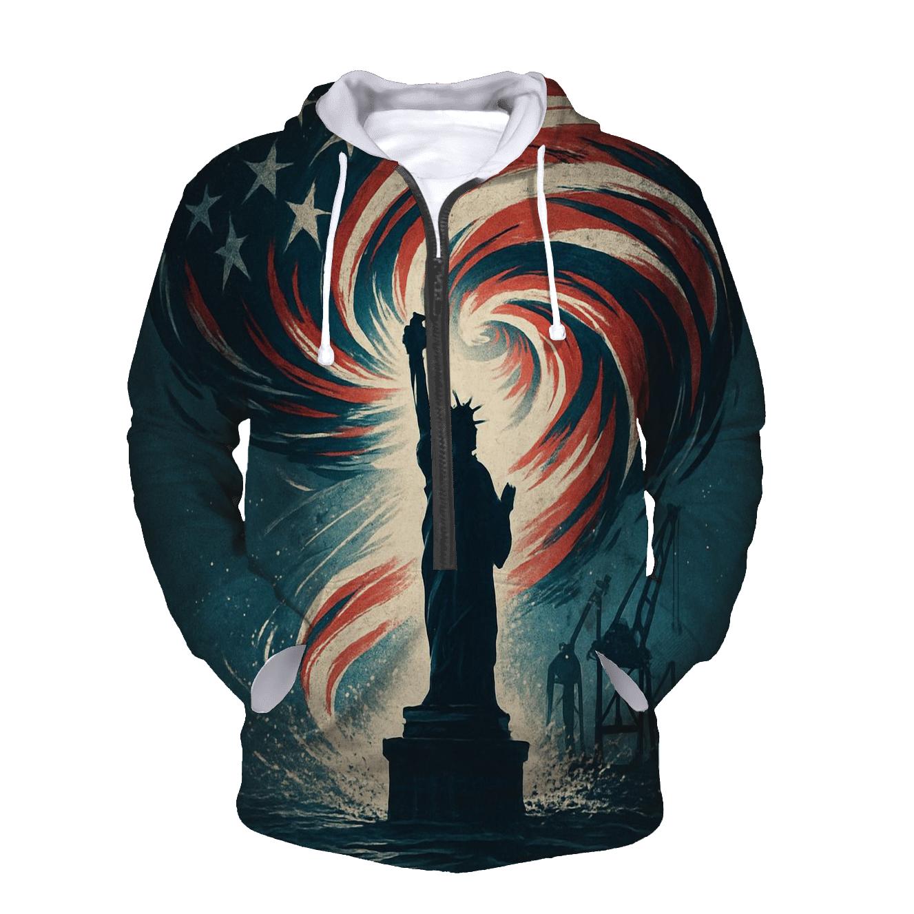 Liberty Tempest Over Steel Harbor lightweight hoodies
