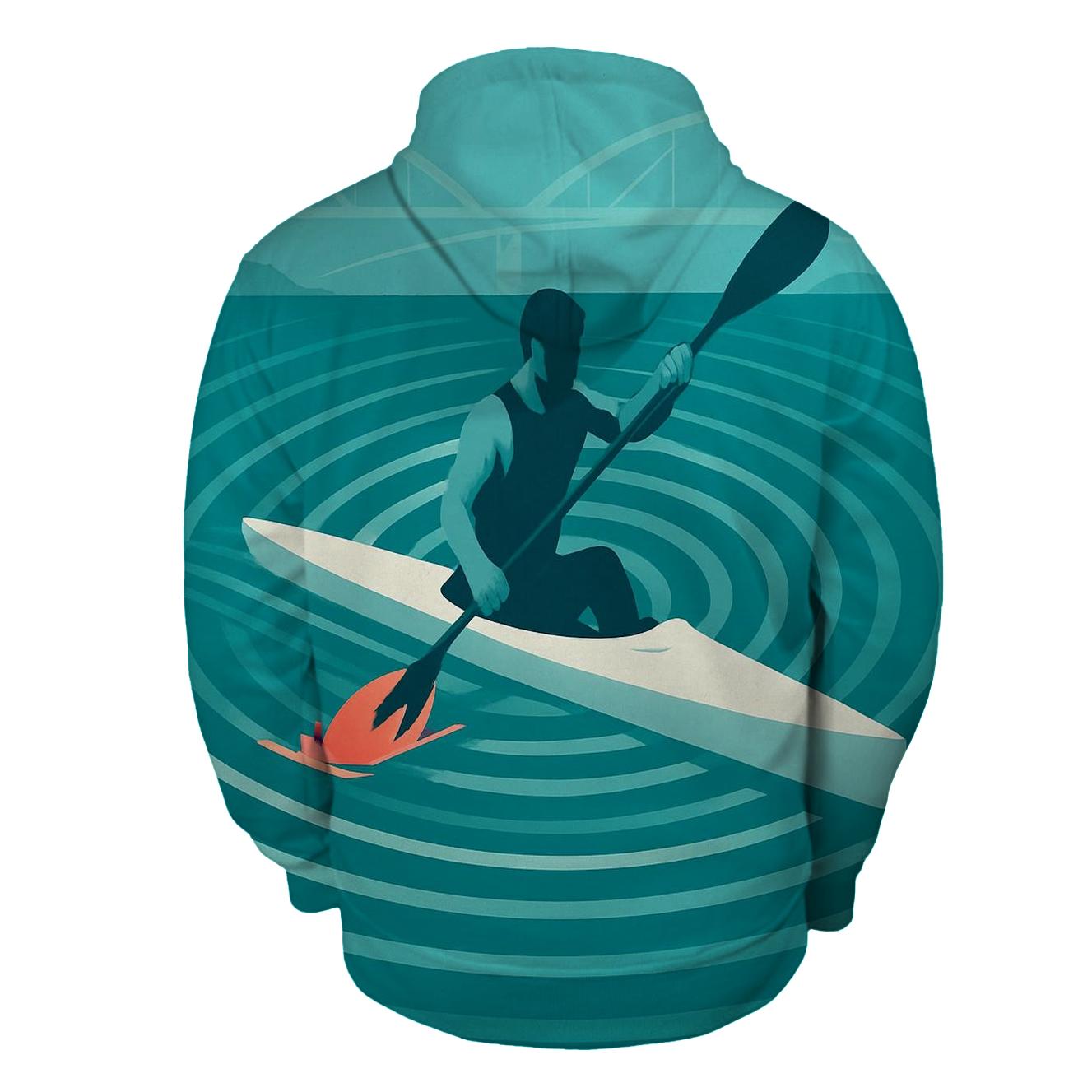 Danube Sprint Canoe Burst pullover hoodies