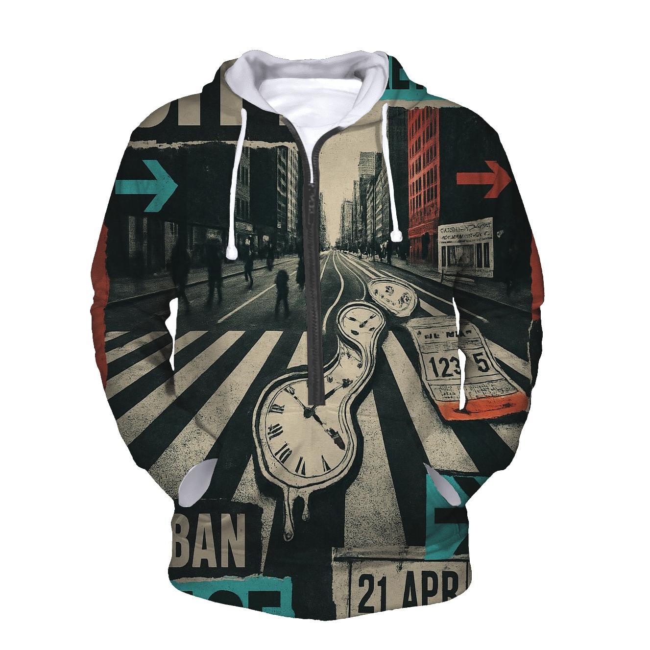 Time Dilation Street Poster Collage hoodie styles