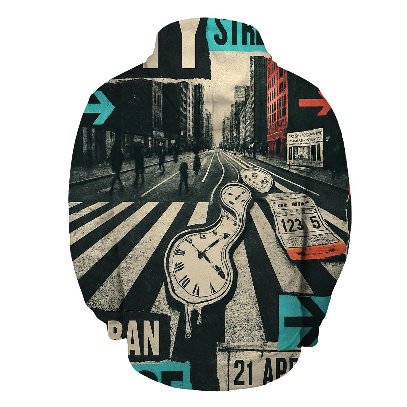 Time Dilation Street Poster Collage hoodie styles