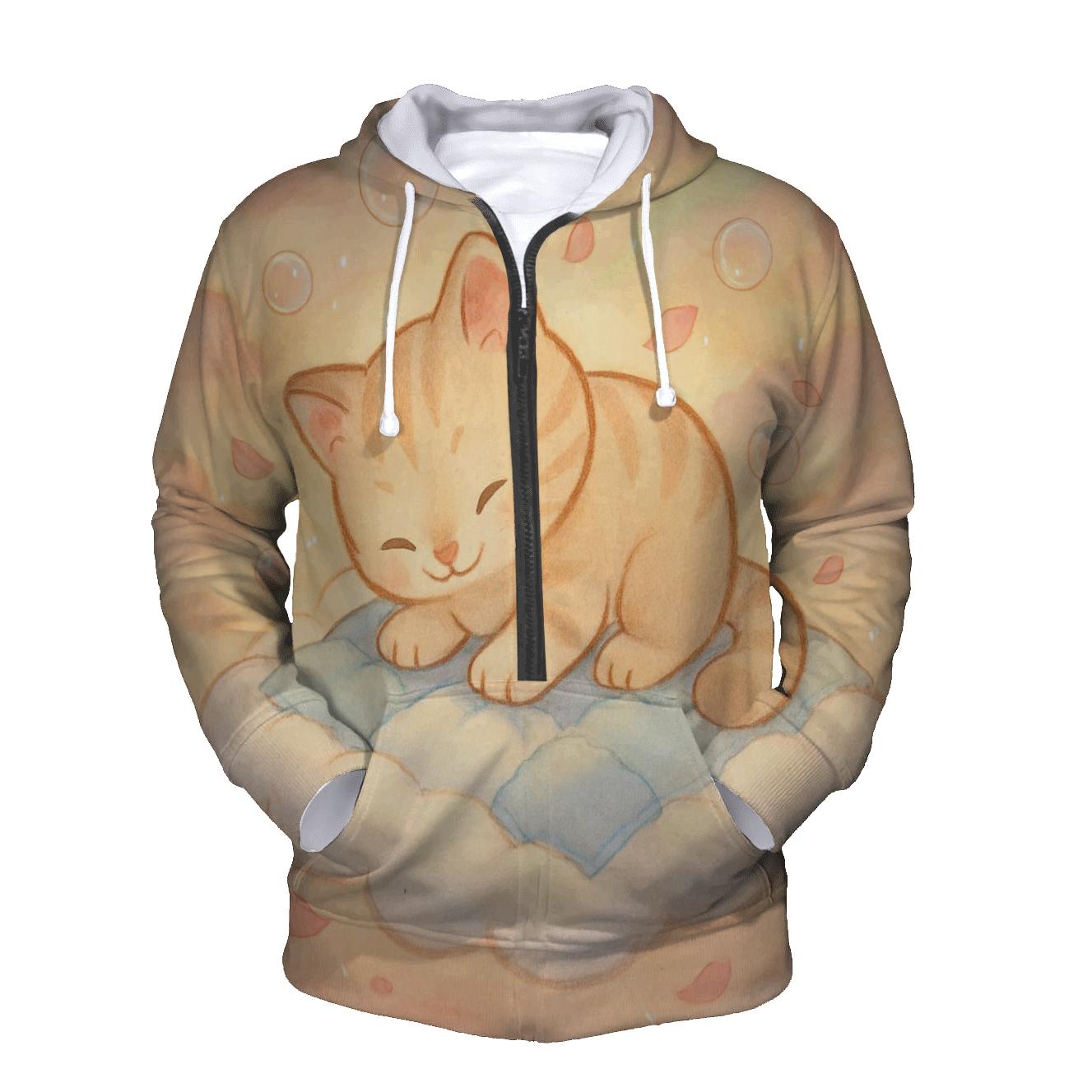 Sunrise Cloud Quilt Kitten Dreamscape hoodies fashion
