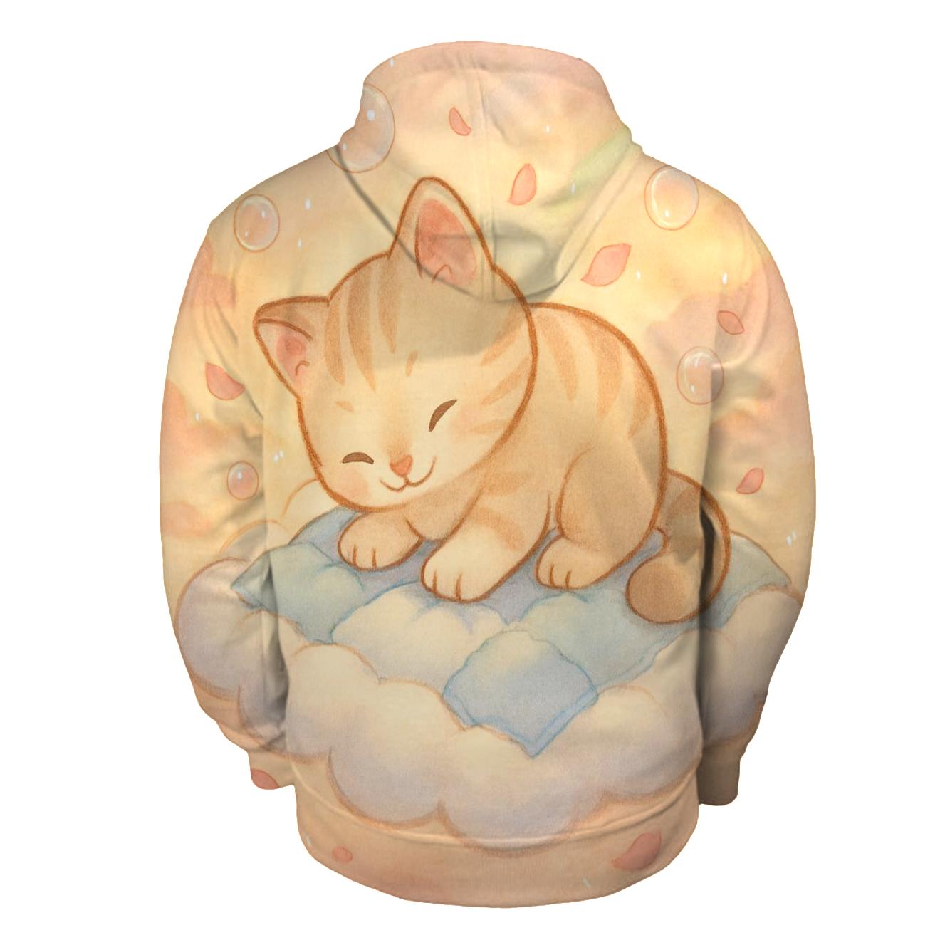Sunrise Cloud Quilt Kitten Dreamscape hoodies fashion