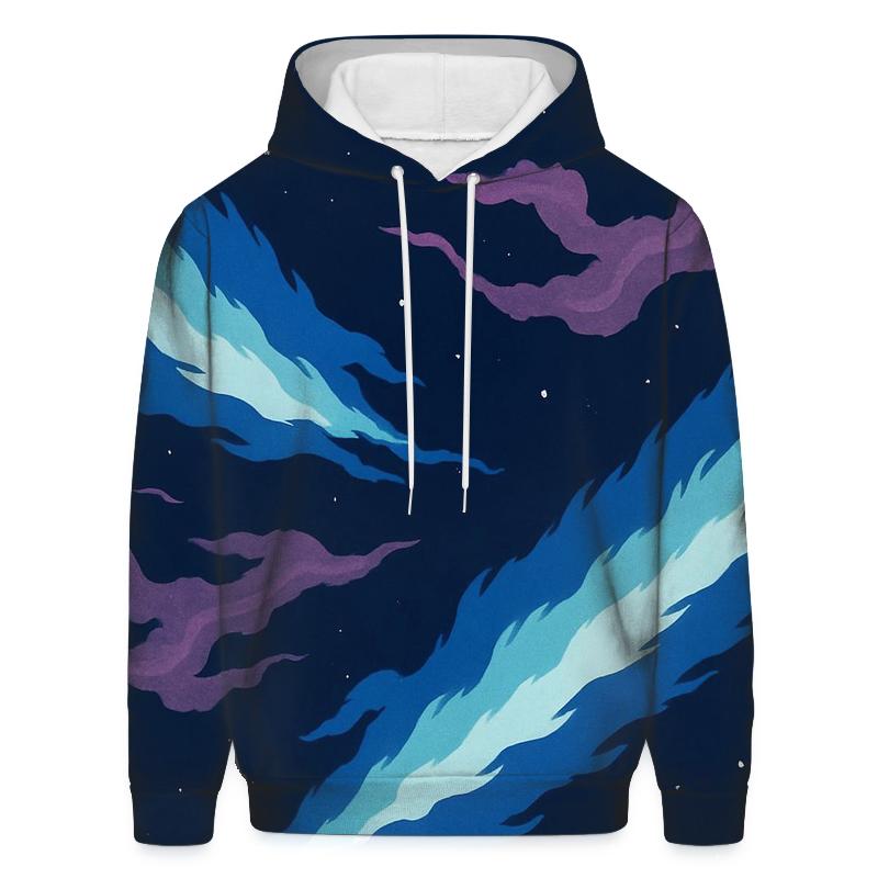 Jet Outflow Chevron Nebula printed hoodies
