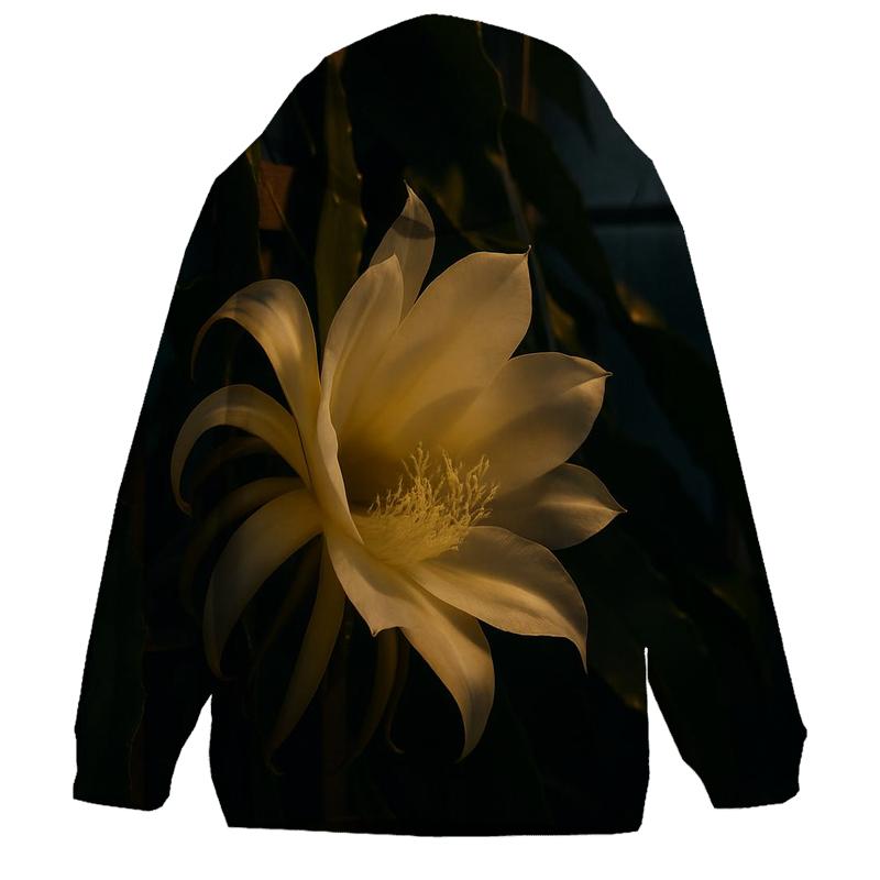 Night Blooming Cereus Opening In A Quiet Glasshouse hoodie trends