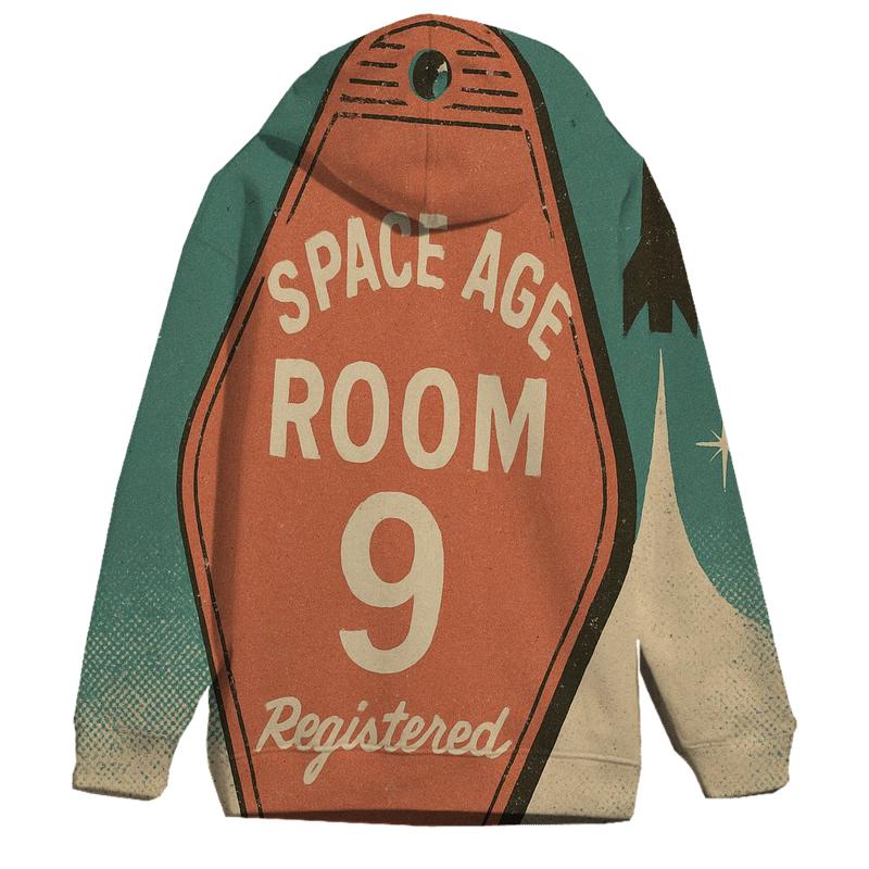 Weathered Space Age Motel Keychain Poster graphic hoodies