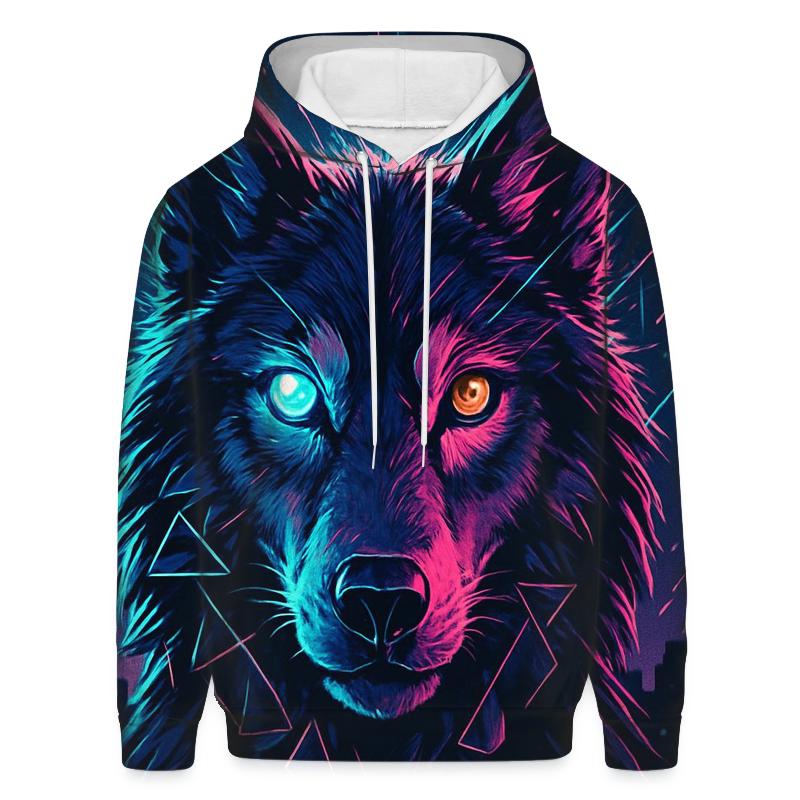 Lunar Circuit Wolf Sentinel lightweight hoodies