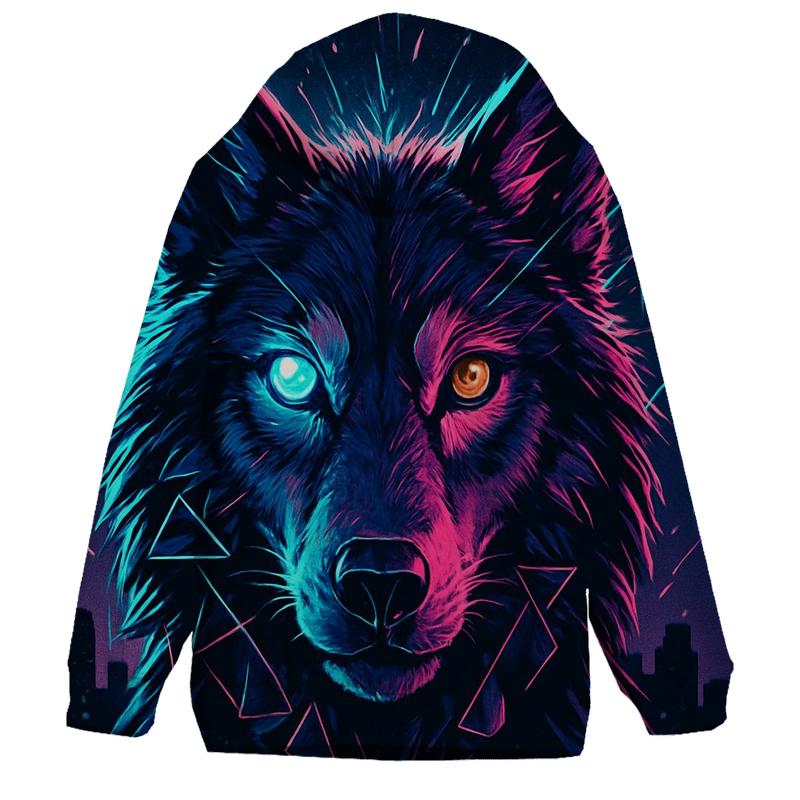 Lunar Circuit Wolf Sentinel lightweight hoodies