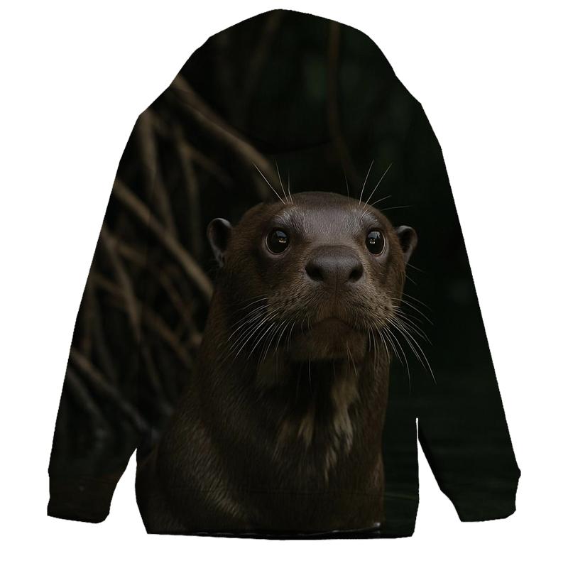 Floodplain Sentinel Giant Otter embroidered hoodies