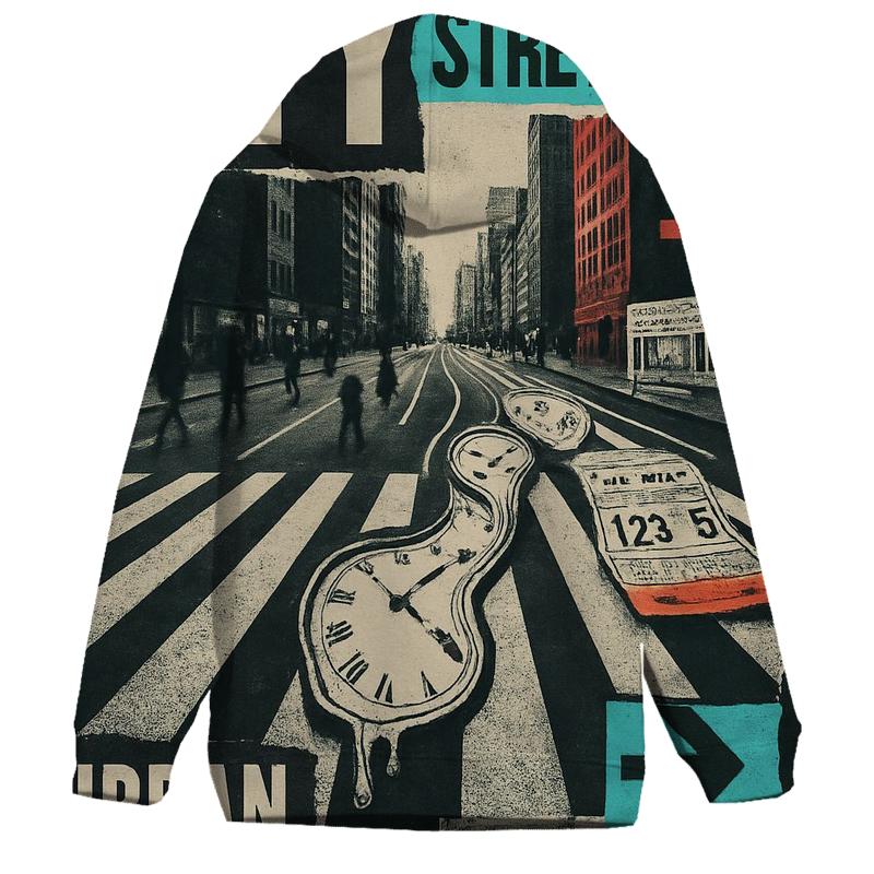 Time Dilation Street Poster Collage hoodie styles