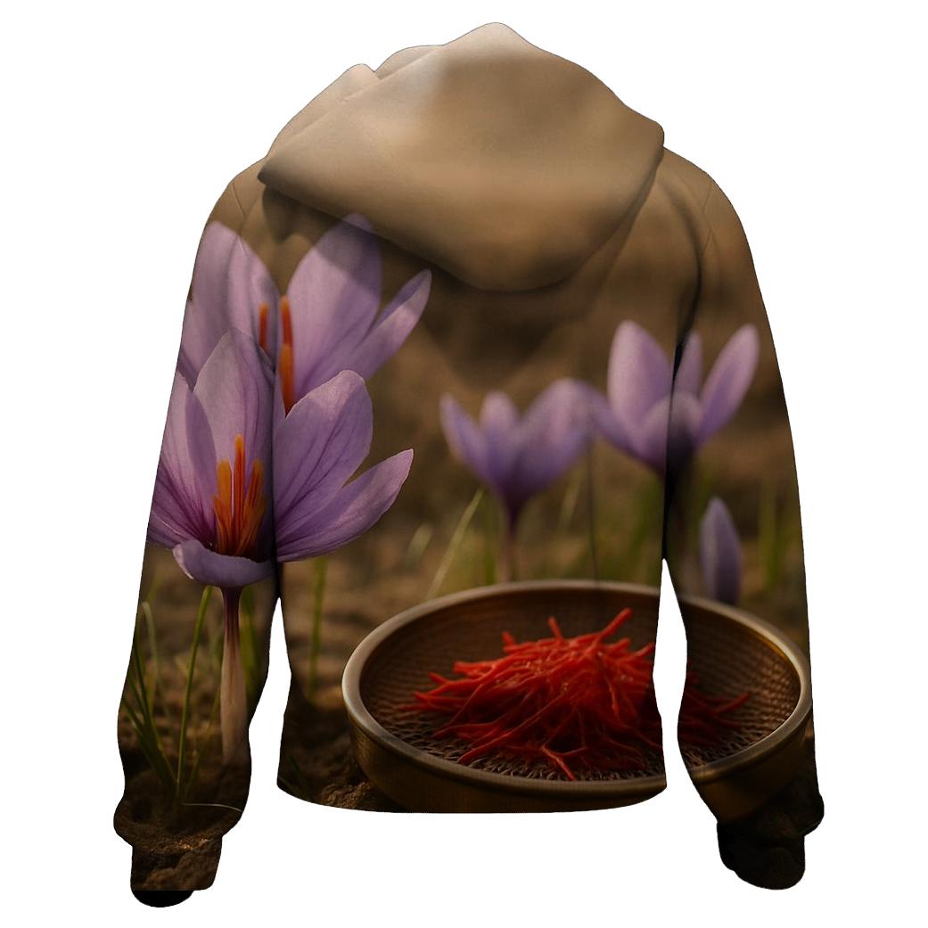 Saffron Crocus And Brass Drying Tray At Dawn lightweight hoodies