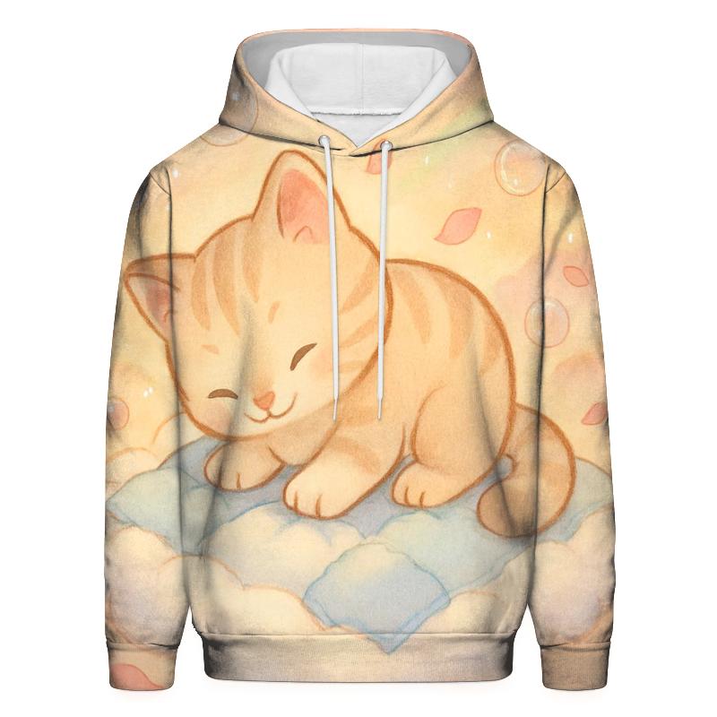Sunrise Cloud Quilt Kitten Dreamscape embroidered hoodies