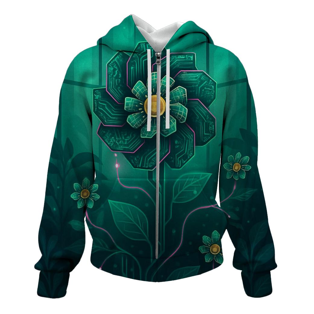 Aurora Circuit Garden hoodie styles