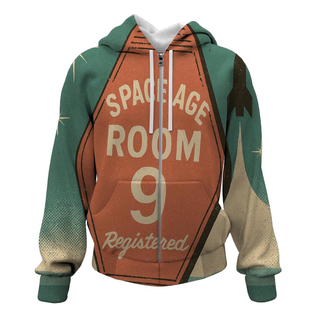 Weathered Space Age Motel Keychain Poster hoodie trends