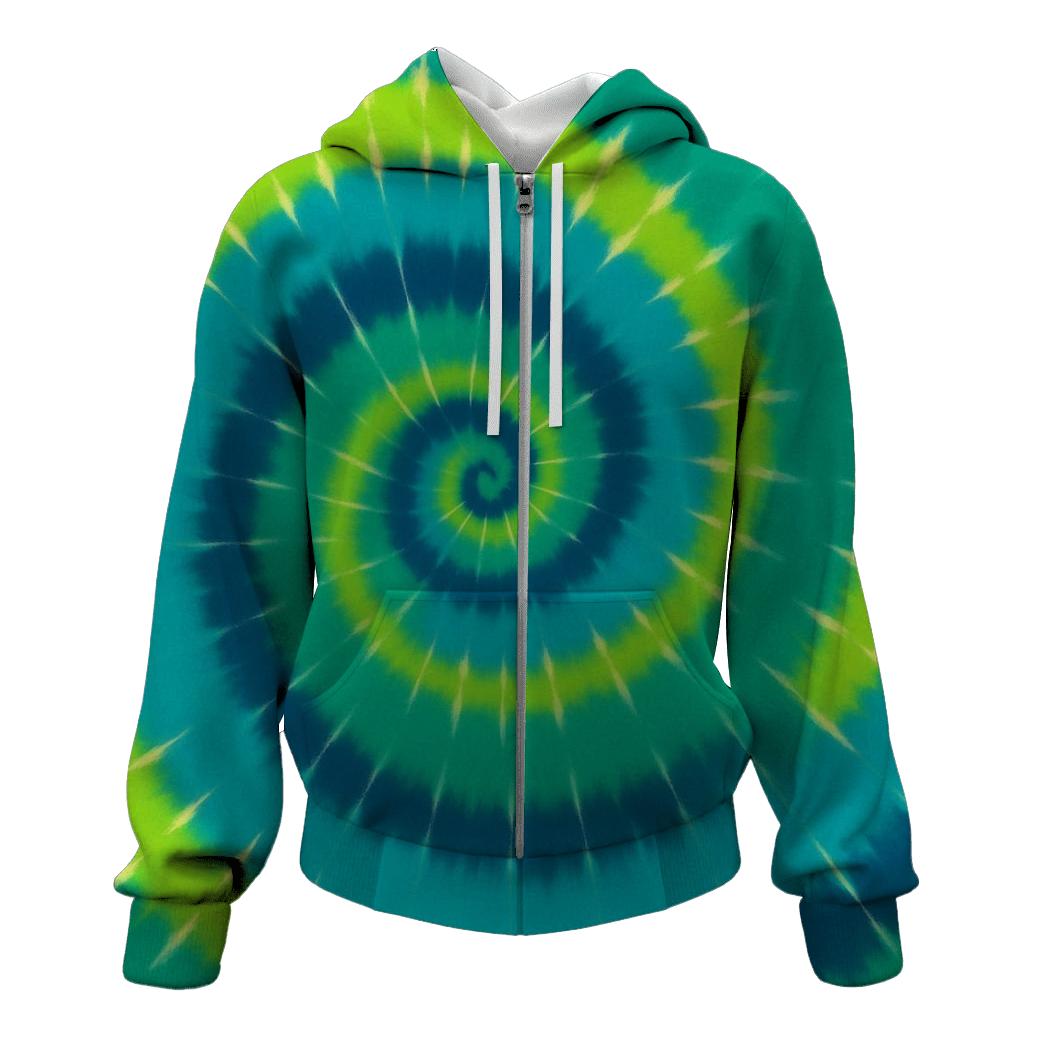 Aurora Spiral Supercluster Overdye premium hoodies