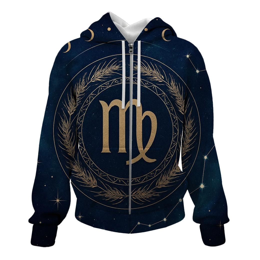Virgo Spica Harvest Star Mandala hoodie styles