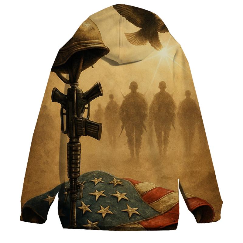 Desert Cross Of Stars And Steel custom hoodies