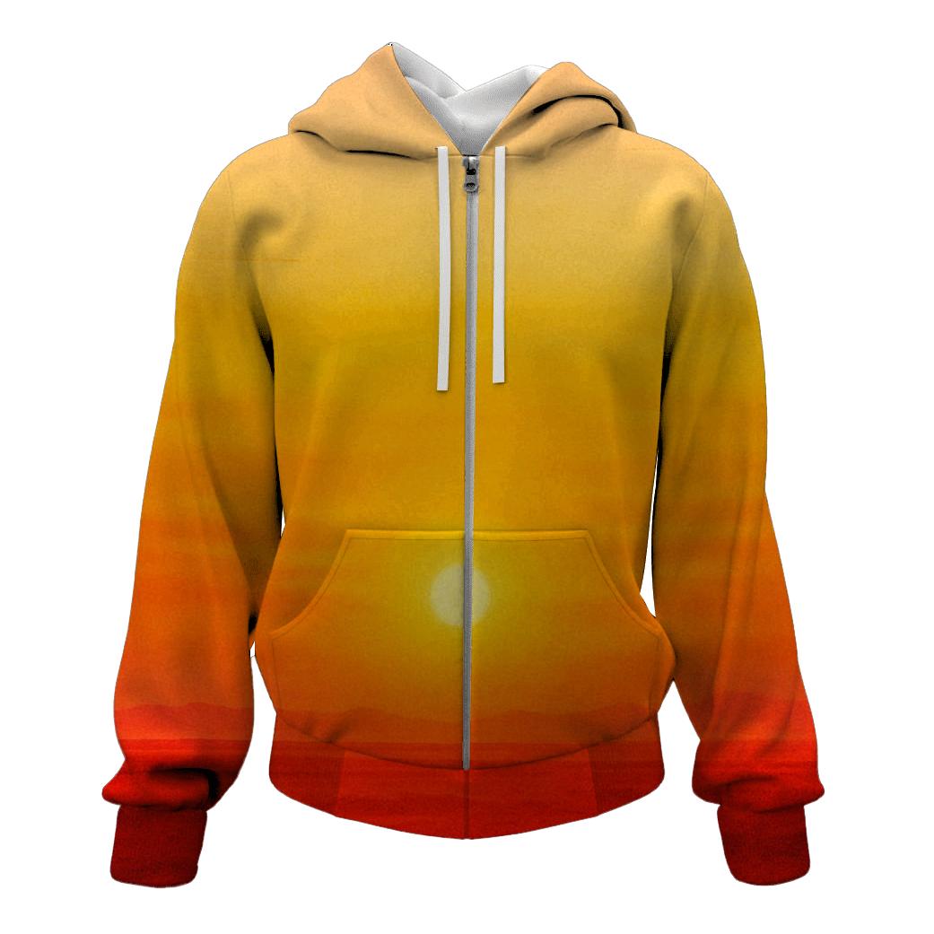 Molten Citrus Horizon hoodies fashion