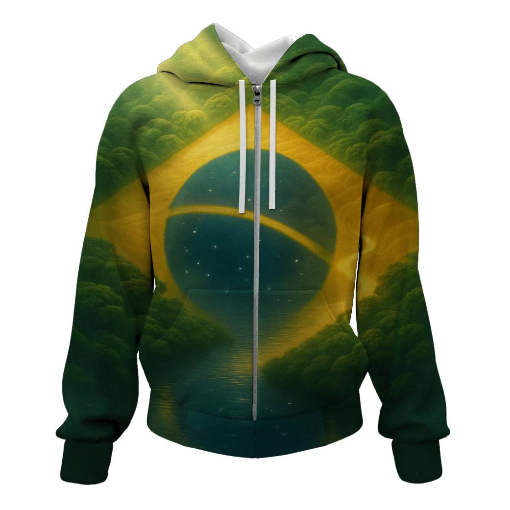 Brazilian Aurora Canopy printed hoodies