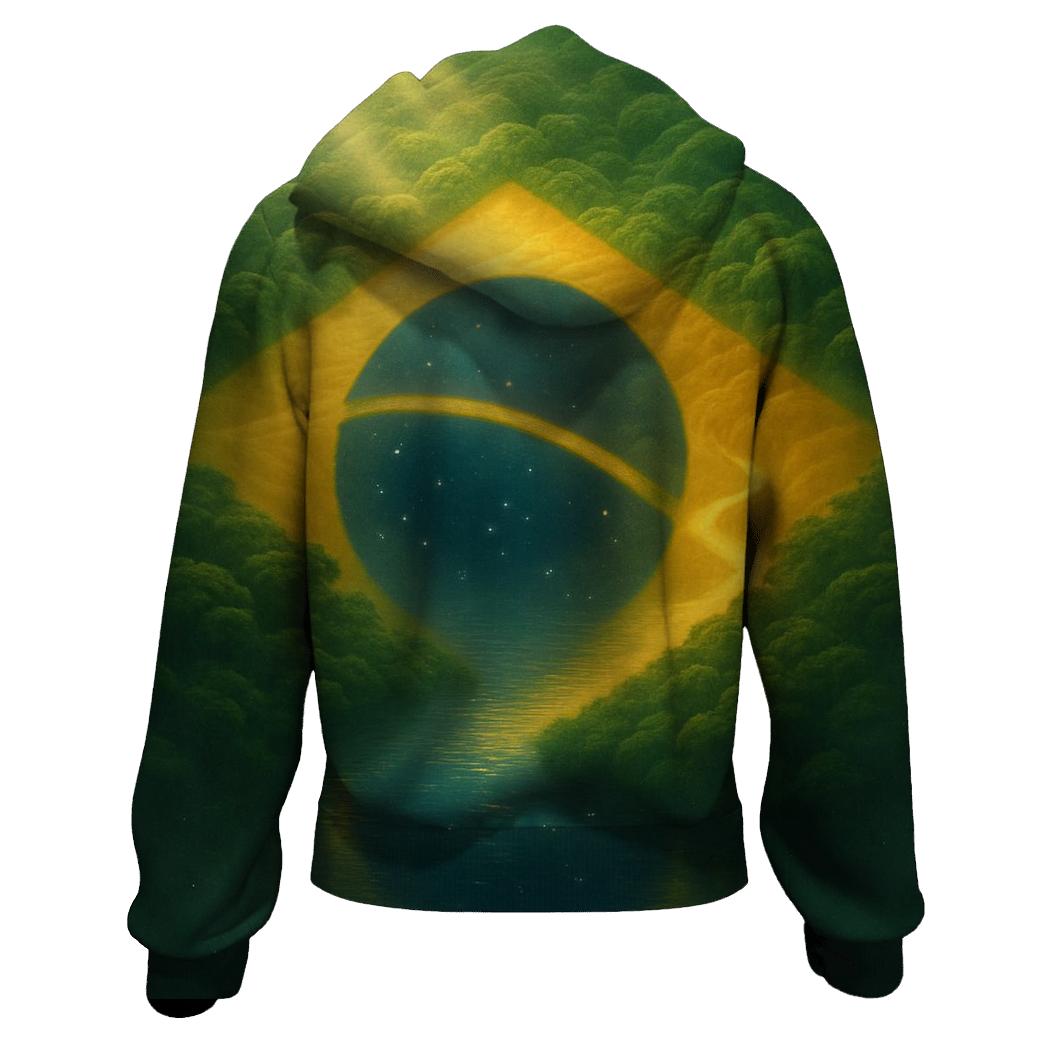 Brazilian Aurora Canopy printed hoodies
