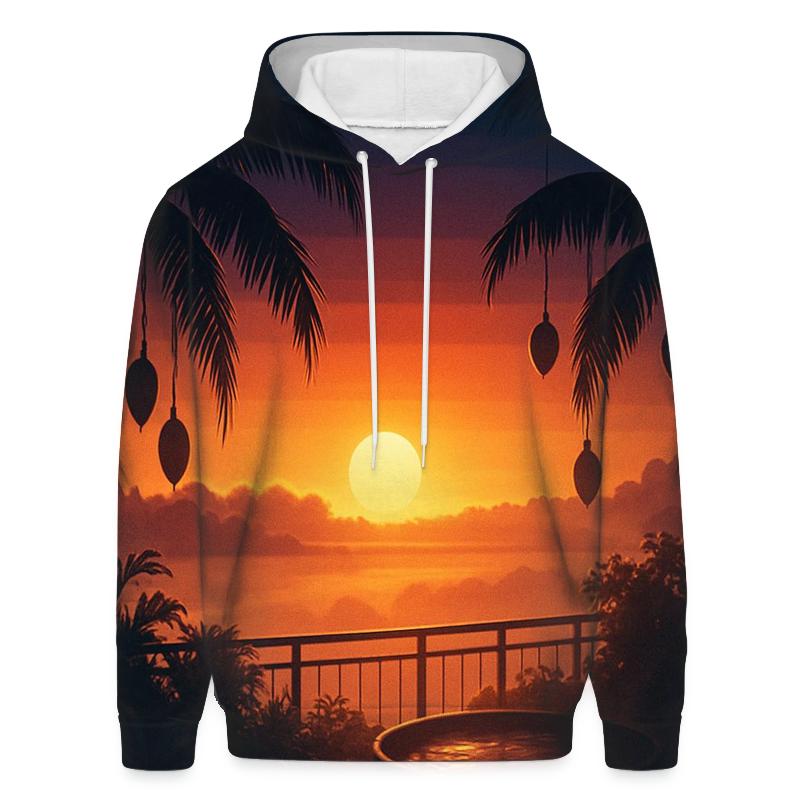 Sundown Over The Cloud Garden graphic hoodies