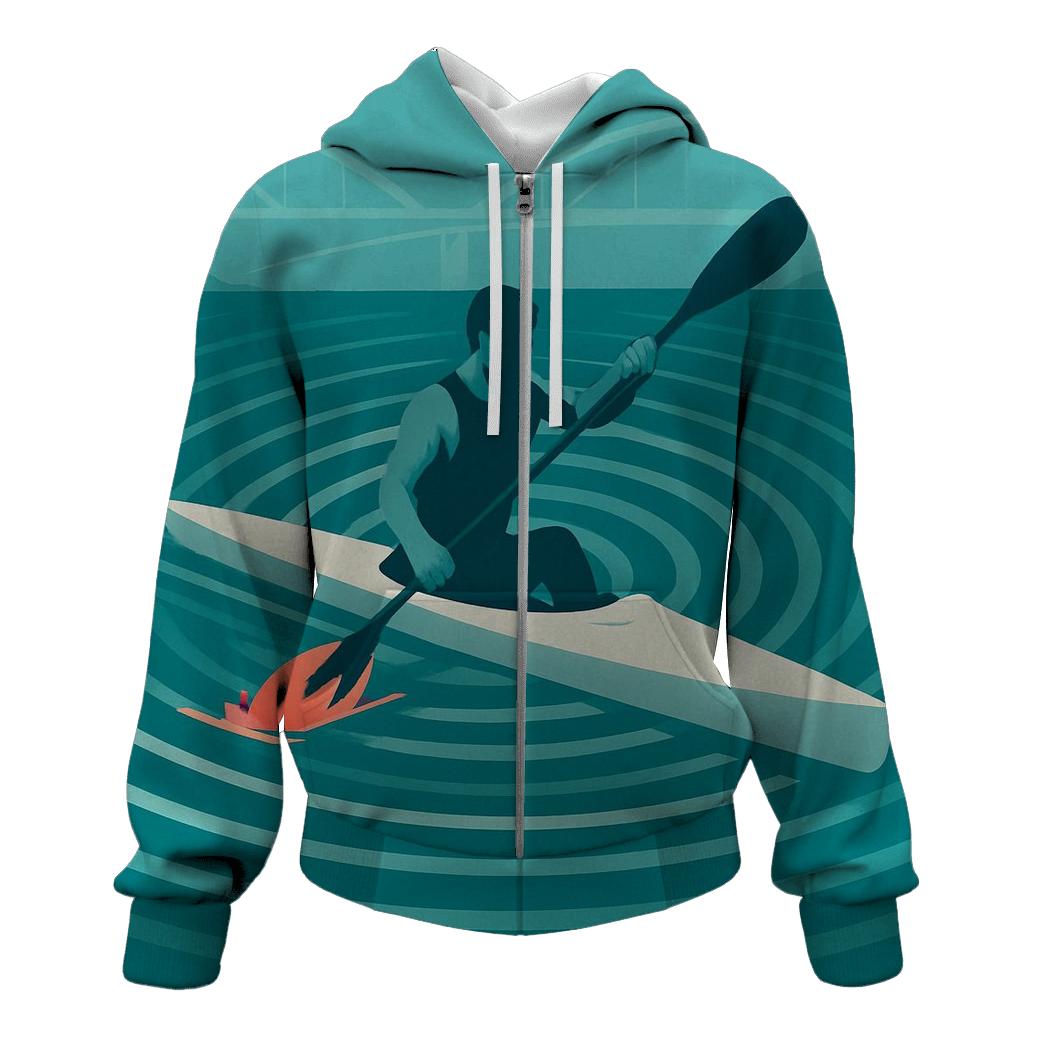 Danube Sprint Canoe Burst printed hoodies