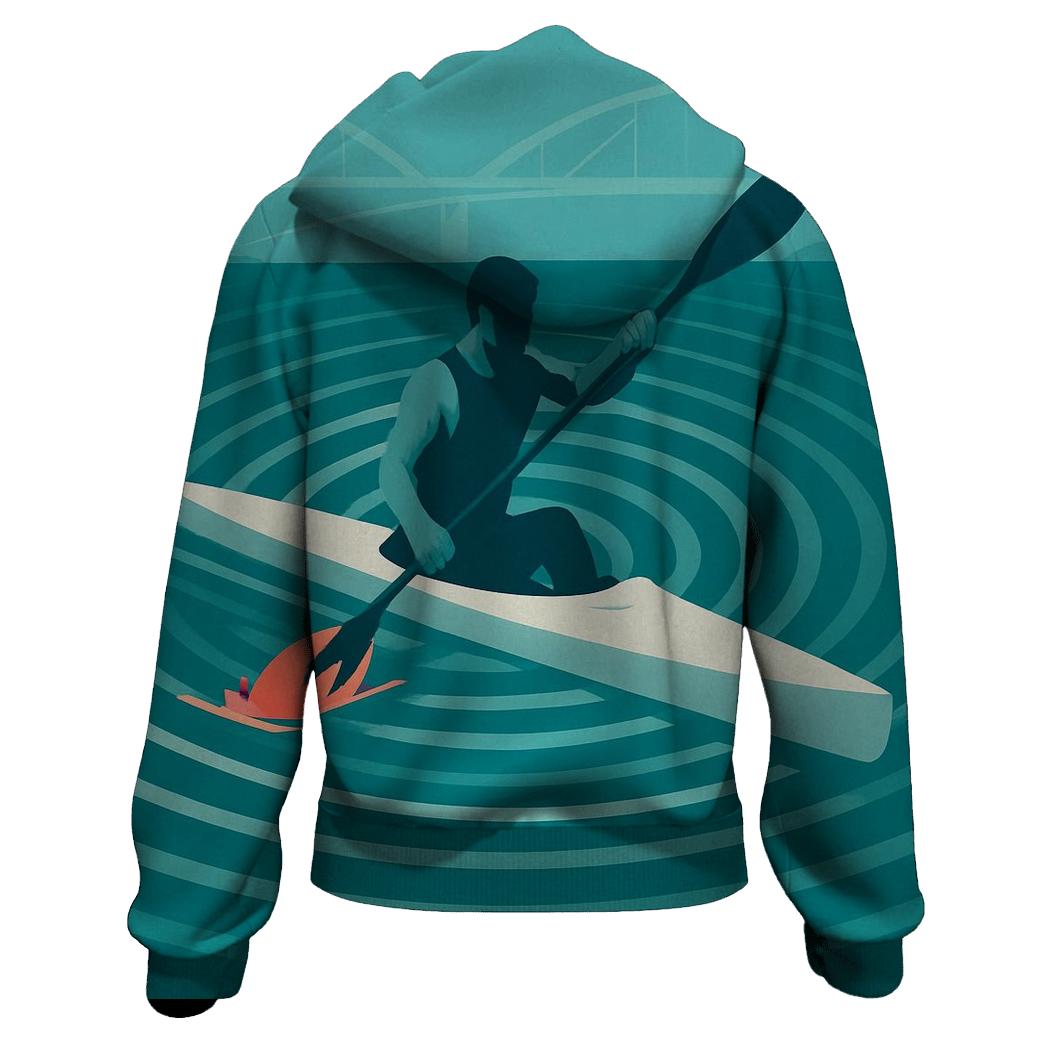 Danube Sprint Canoe Burst printed hoodies