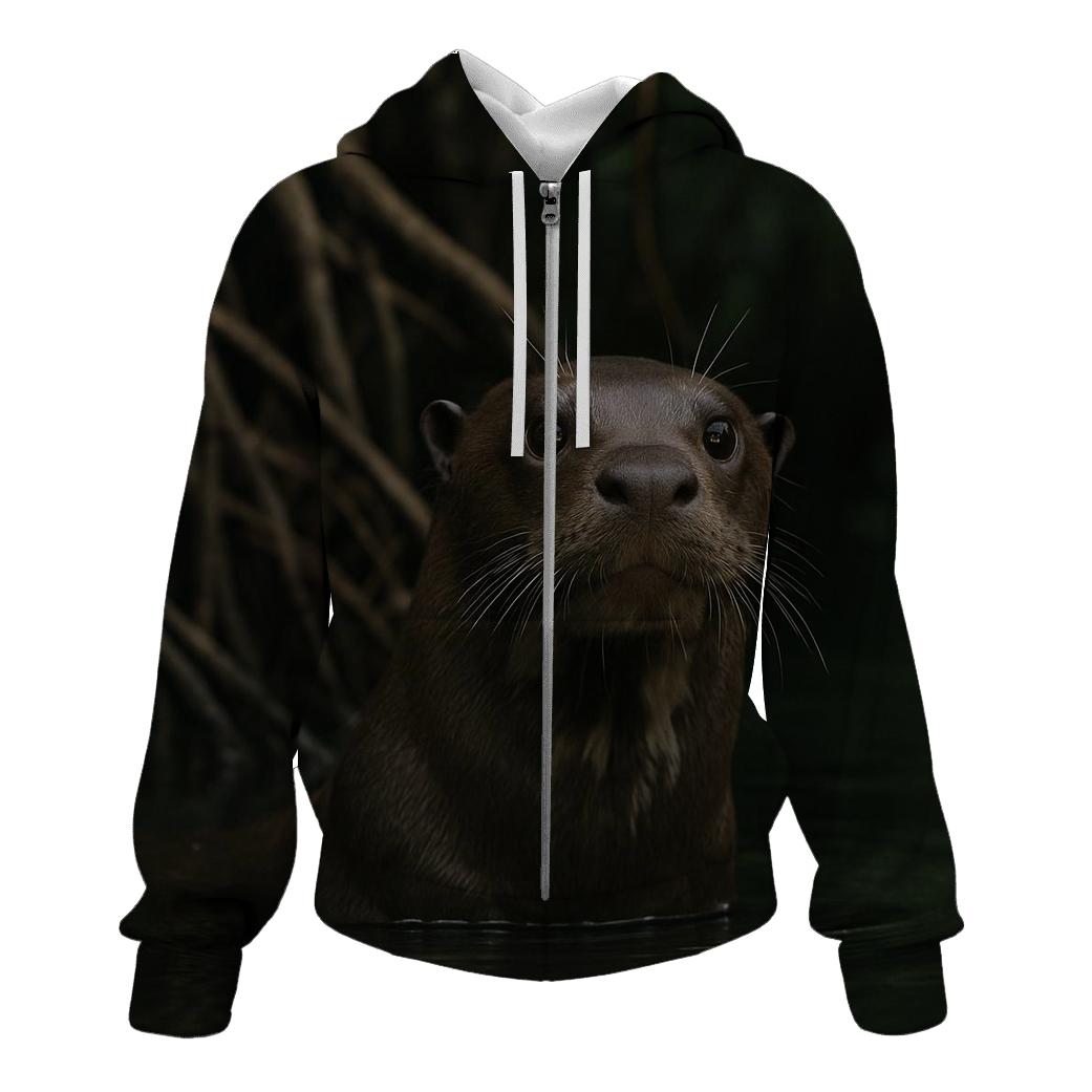 Floodplain Sentinel Giant Otter printed hoodies