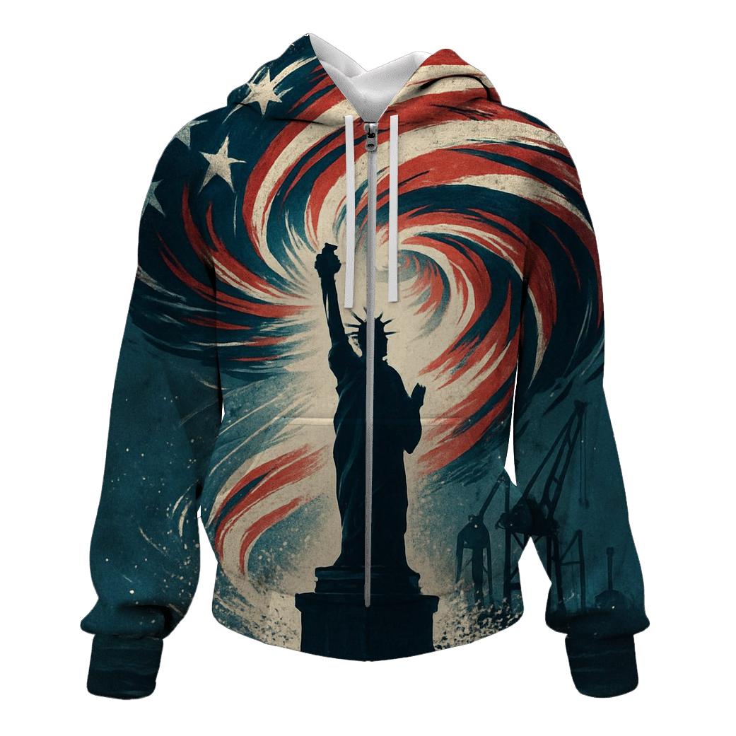 Liberty Tempest Over Steel Harbor heavyweight hoodies
