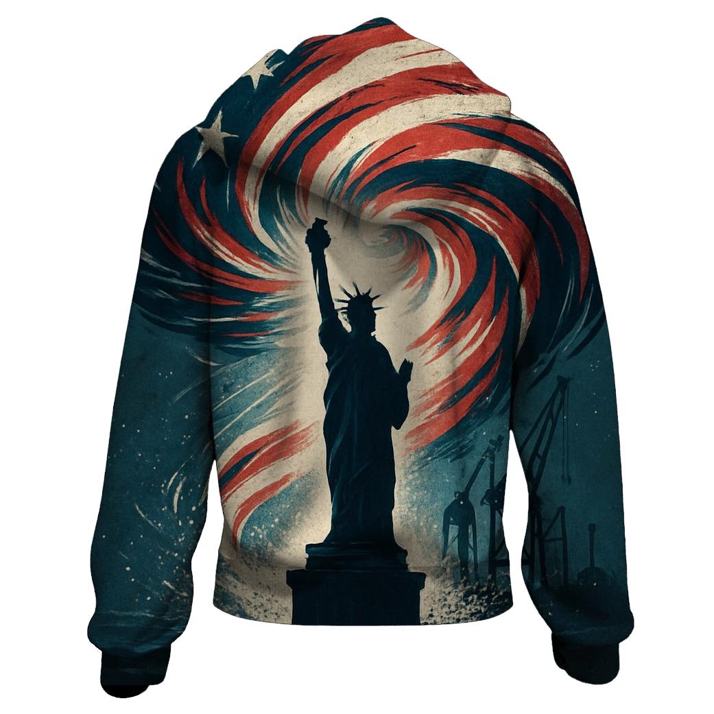 Liberty Tempest Over Steel Harbor heavyweight hoodies
