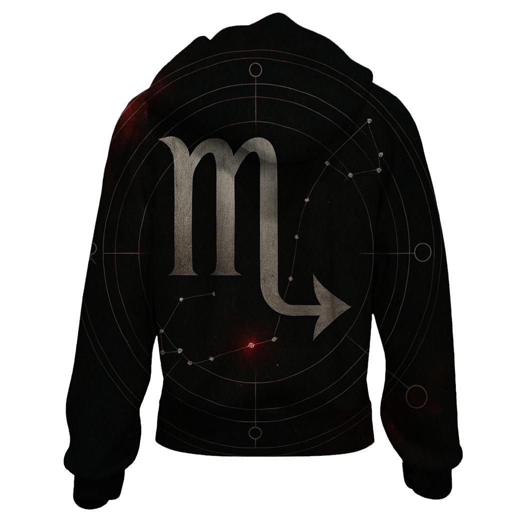Scorpio Antares Mars Transit Seal printed hoodies